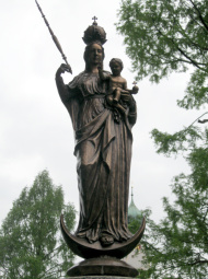 Säule Patrona Bavaria Rosenheim Figur